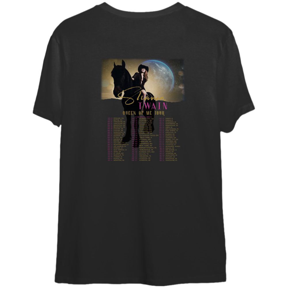 Queen Of Me Tour 2023 Shania Twain T-Shirt, Shania Twain Tee Vintage, Shania Twain Tour 2023 T-Shirt For Men And Women