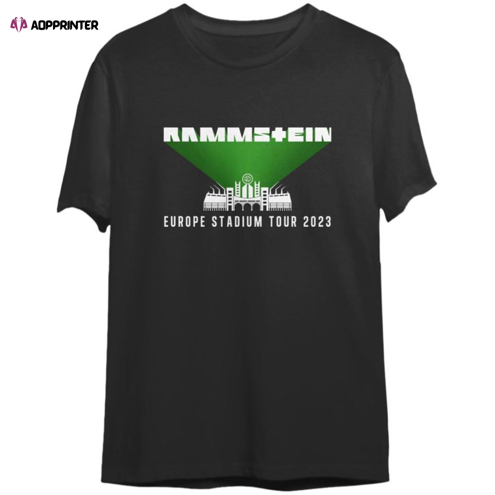Ramm.stein 2023 Stadium Europe Tour T-Shirt, Ramm.stein  T-Shirt, For Men And Women