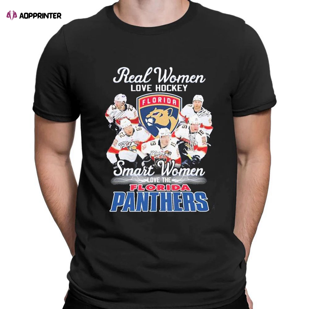 Real Women Love Hockey Smart Women Love The Florida Panthers 2023 Eastern Conference Champions T-shirt For Fans