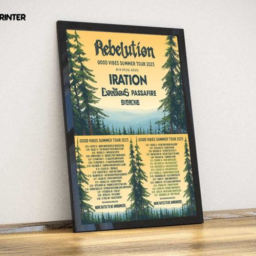 Rebelution Summer Tour Date 2023 Poster – Gift For Home Decor