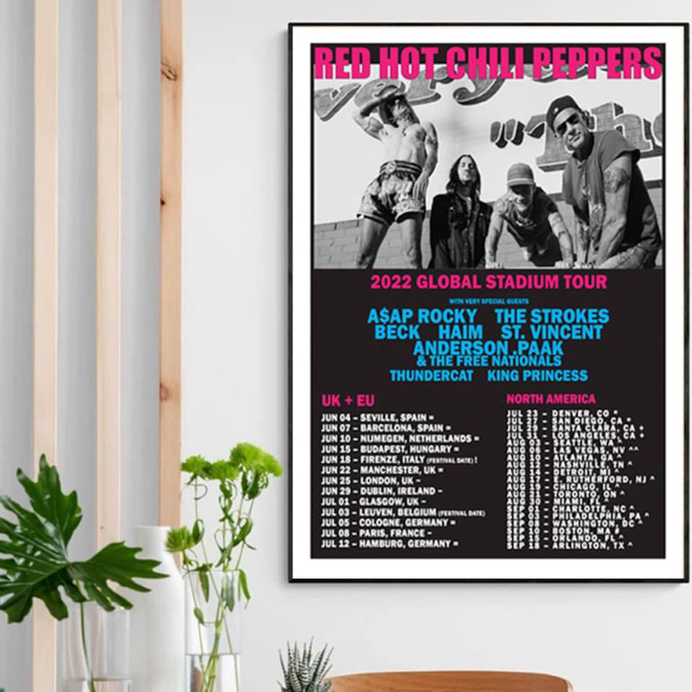 Red Hot Chili Peppers Tour 2023 Poster – Gift For Decor