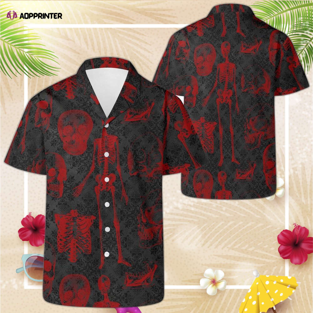 Dracula Vampire Heart Hawaiian Shirt, Horror Aloha Shirt, Gift For Men Women