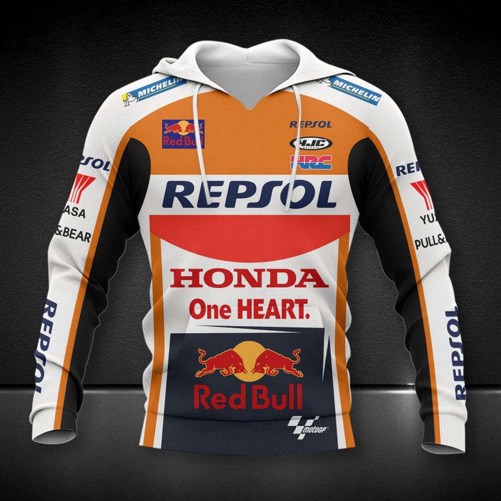 Repsol Honda Team Printing  Hoodie, For Men And Women