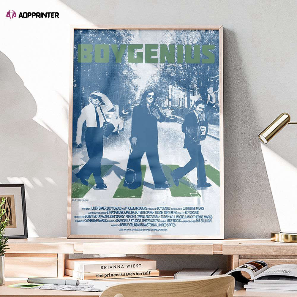 Retro Boygenius 2023 Tour Poster, The Record Album Poster