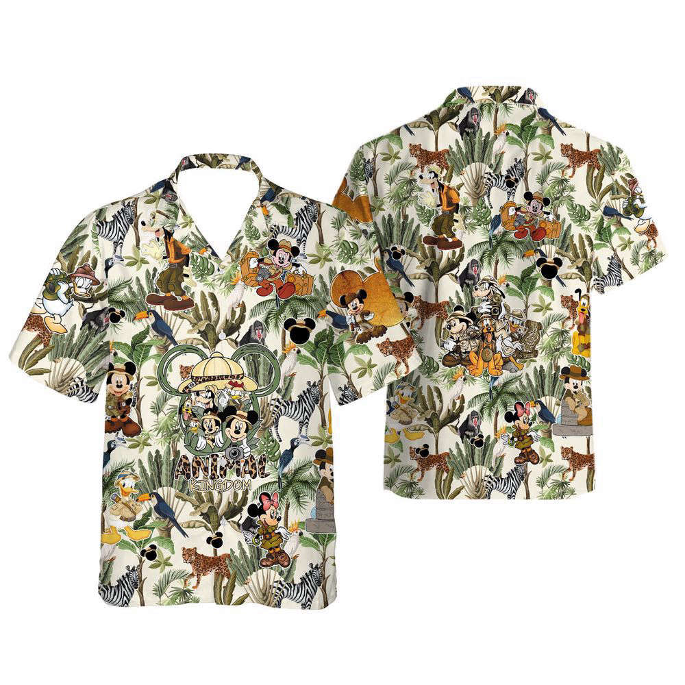 Retro Disney Animal Kingdom Mickey and Friends Hawaiian Shirt, Gift For Men And Women