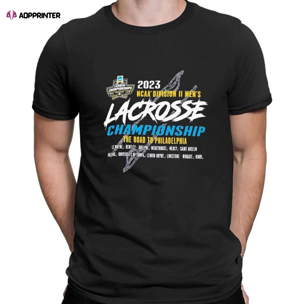 Army Black Knights 2023 Patriot League Mens Lacrosse Tournament Champions T-Shirt For Fans