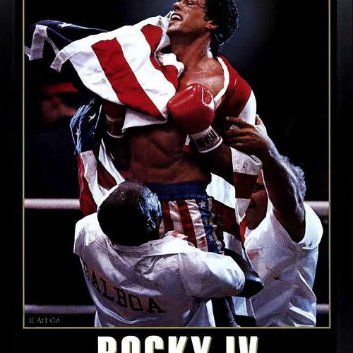 Rocky IV, Movie Poster, Best Gift For Home Decorations