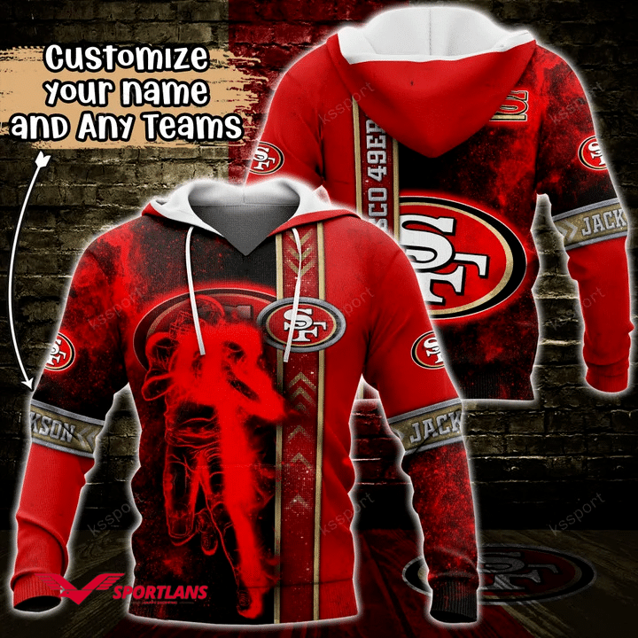 San Francisco 49ers NFL Custom Name 3D Hoodie, Gift For Men And Women