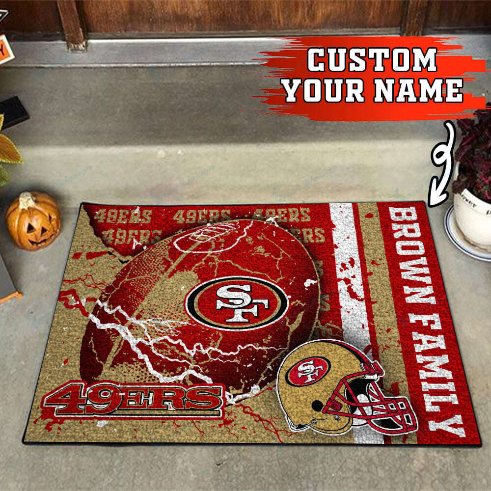 San Francisco 49ers Personalized Doormat, Gift For Home Decor