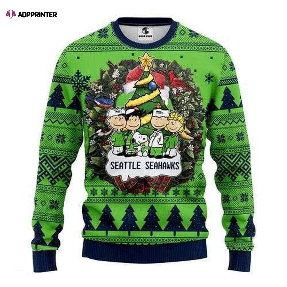 Seattle Seahawks Christmas Ugly Sweater – Perfect Gift for Men & Women