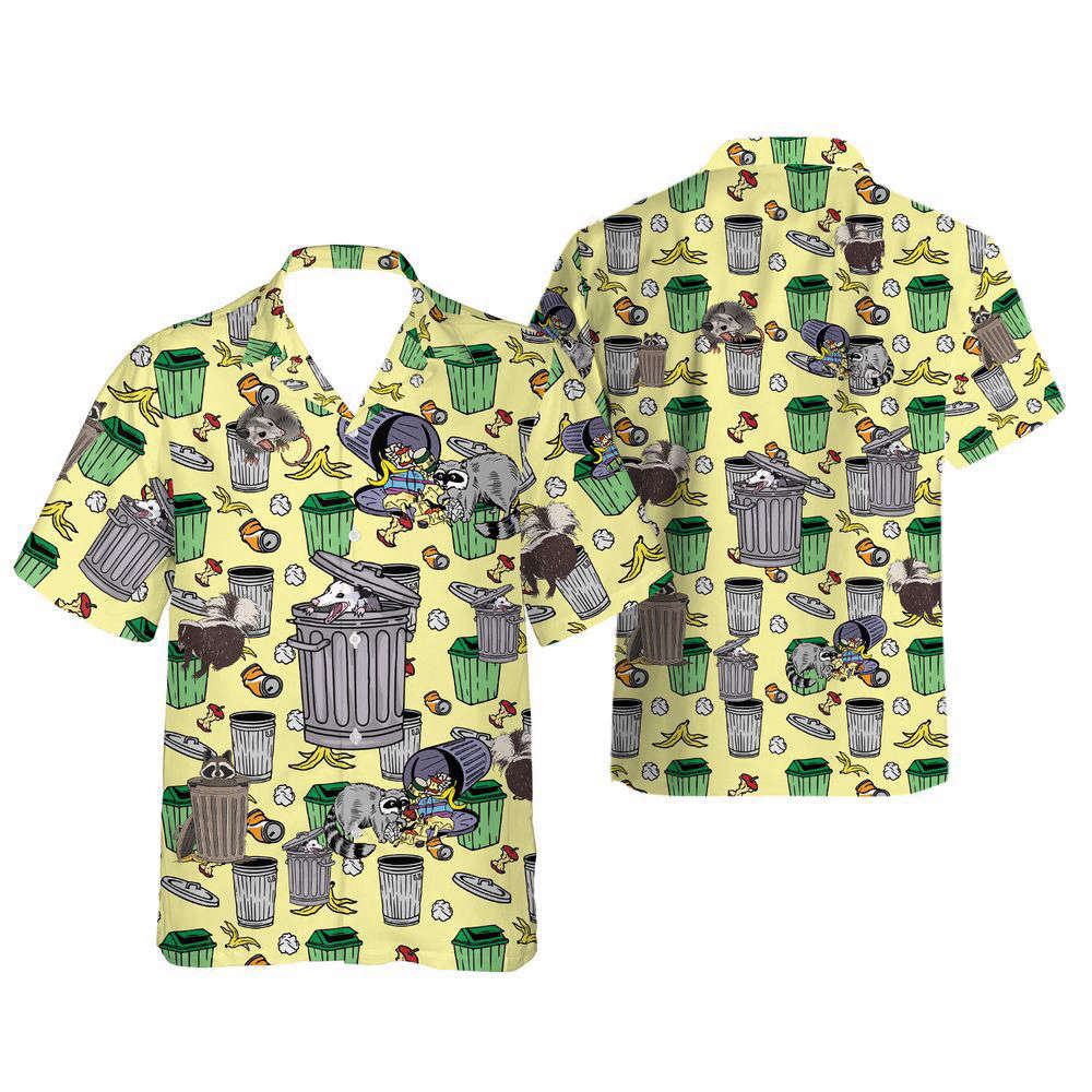 Shunk Raccoon Opossum Hawaiian Shirt, Gift For Men And Women