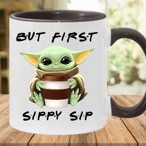Sippy Sip Baby Yoda Mug, Mandalorian Cup, Star Wars Coffee Mug, Birthday Grogu Gift