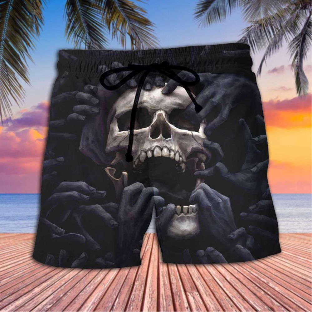 Skull Love Darkness Hawaiian Shirt, Gift For Men Women