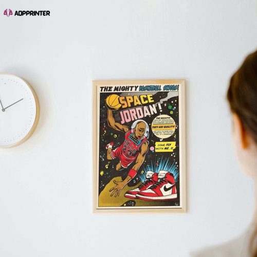 Space Jordan Poster, Basketball Poster, Vintage Poster, Best Gift For Home Decoration