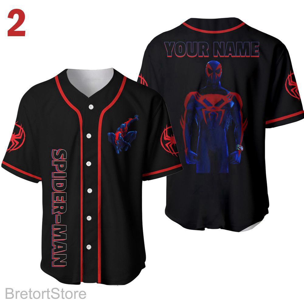 Spiderman Baseball Jersey, Superhero Shirt