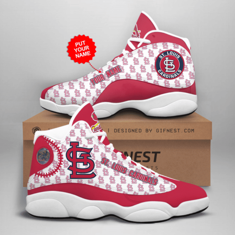 St. Louis Cardinals Pesonalized Air Jordan 13 Sneakers, Best Gift For Men And Women