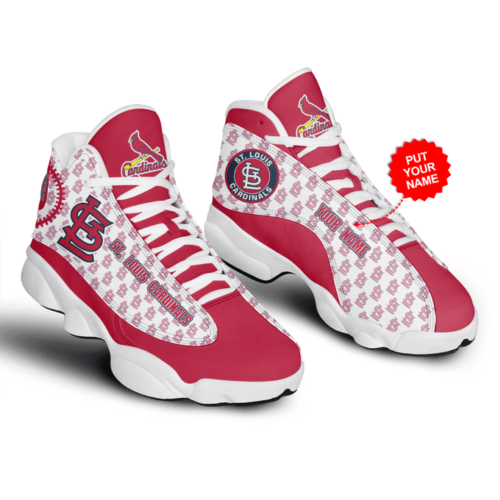 St. Louis Cardinals Pesonalized Air Jordan 13 Sneakers, Best Gift For Men And Women