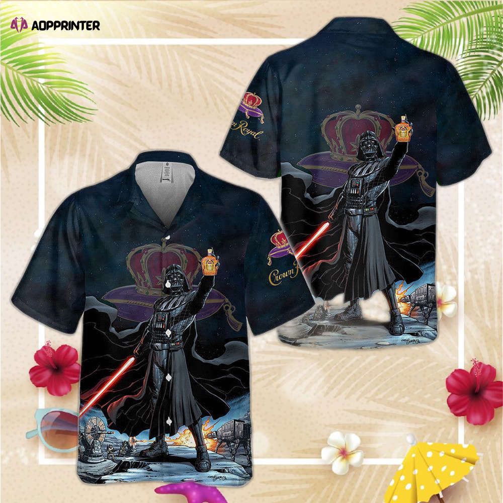 Star Wars Darth Vader Holding Crown Royal Hawaiian Shirt For Men And Women