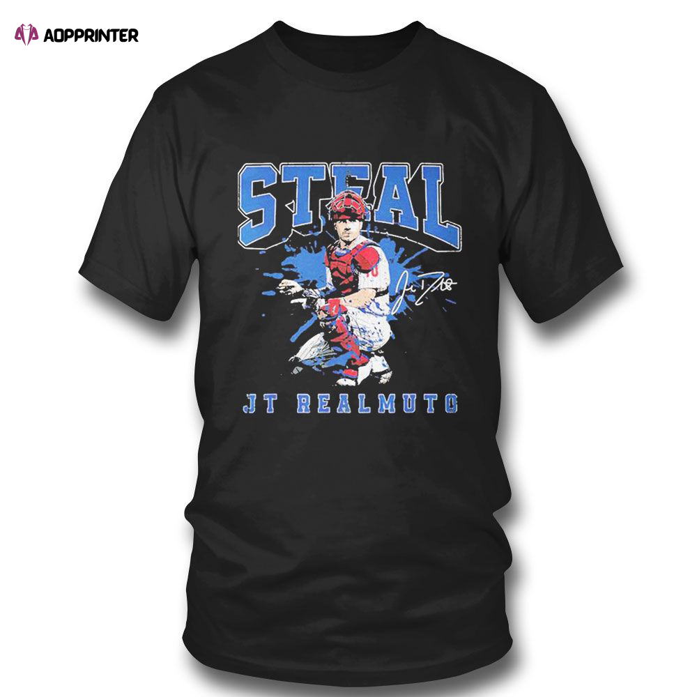 Steal Jt Realmuto Signature T-shirt For Fans