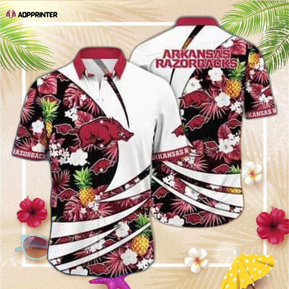 NCAA Arkansas Razorbacks Hawaiian Shirt Summer Aloha Stress Blessed Obsessed