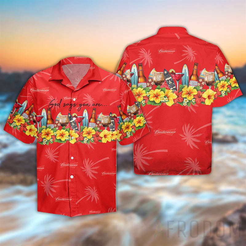 Summer Budweiser Beer Hawaiian Shirt, Gift For Men And Women