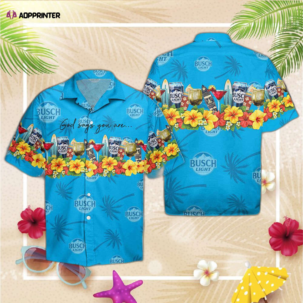 Summer Busch Light Hawaiian Shirt For Men And Women