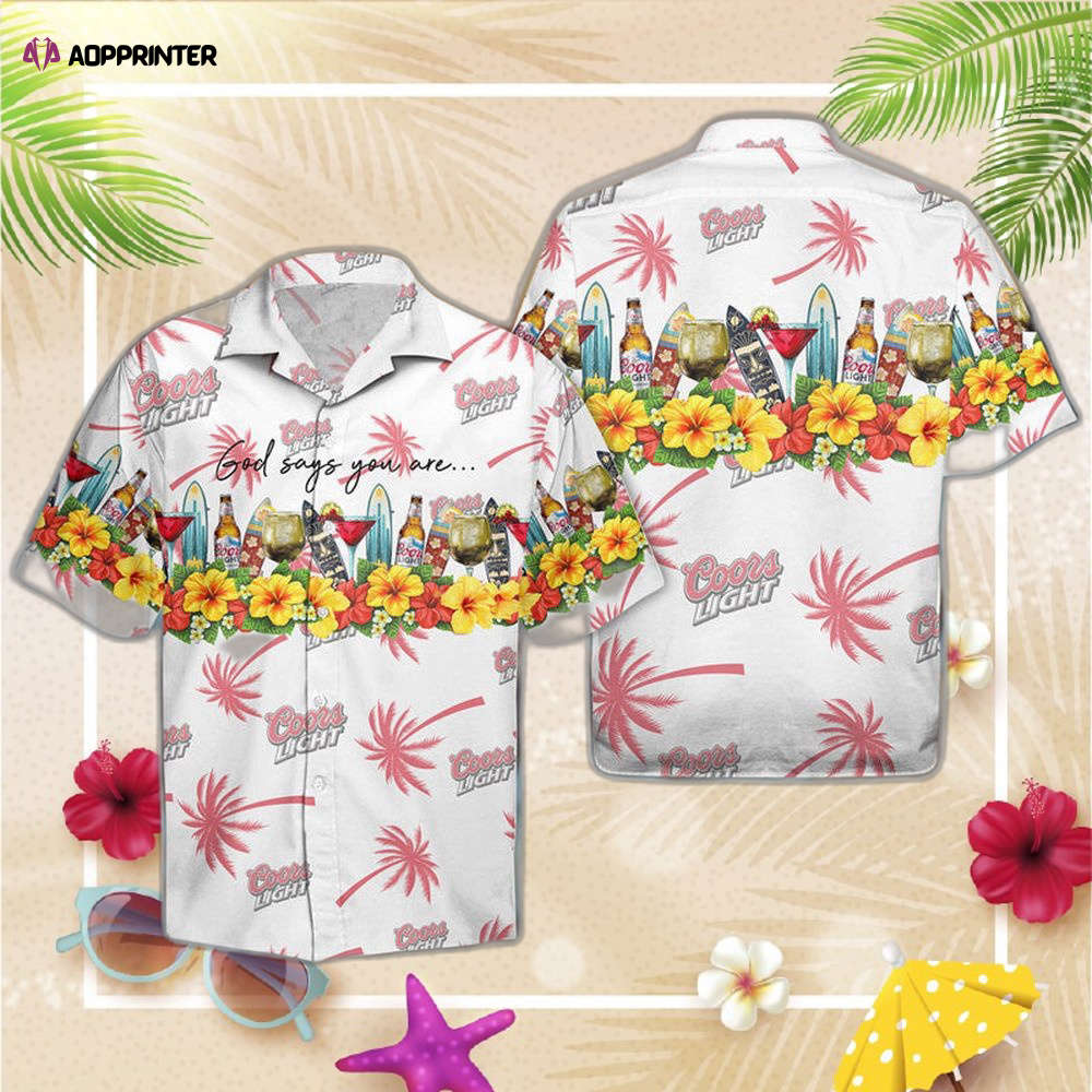 Coors Banquet Palm Tree Hawaiian Shirt For Men Women