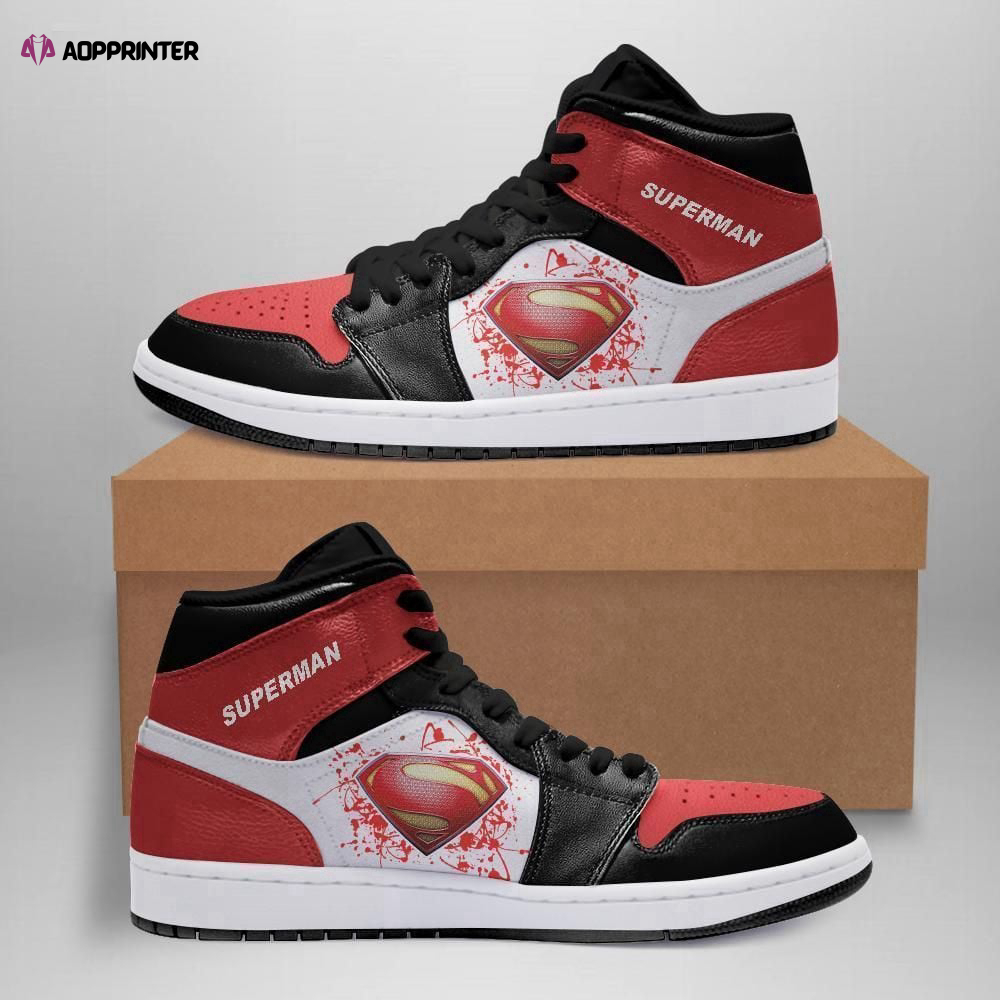 Superman Dc Comics Air Jordan Sneakers Team Custom Design Shoes Sport Eachstep Gift For Men Women