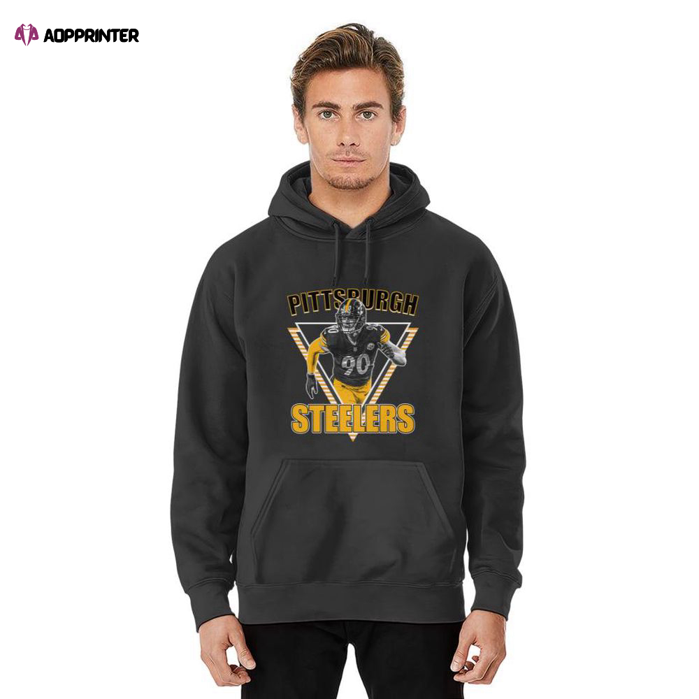 T.J Watt Vintage Pittsburgh Steelers Pullover Hoodie, Gift For Men And Women