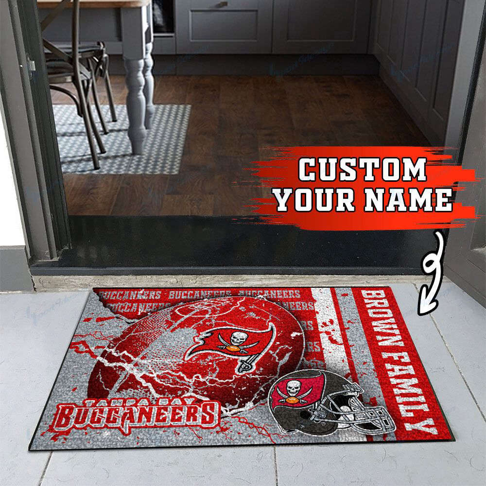 Tampa Bay Buccaneers Personalized Doormat, Gift For Home Decor