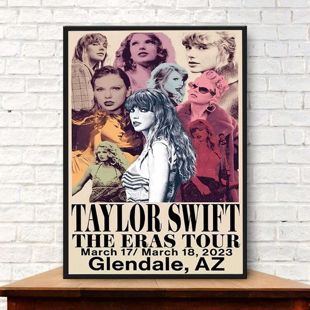 Taylor Eras Tour Custom City and Date Poster – Taylor Vintage 2023 Concert Poster Merch