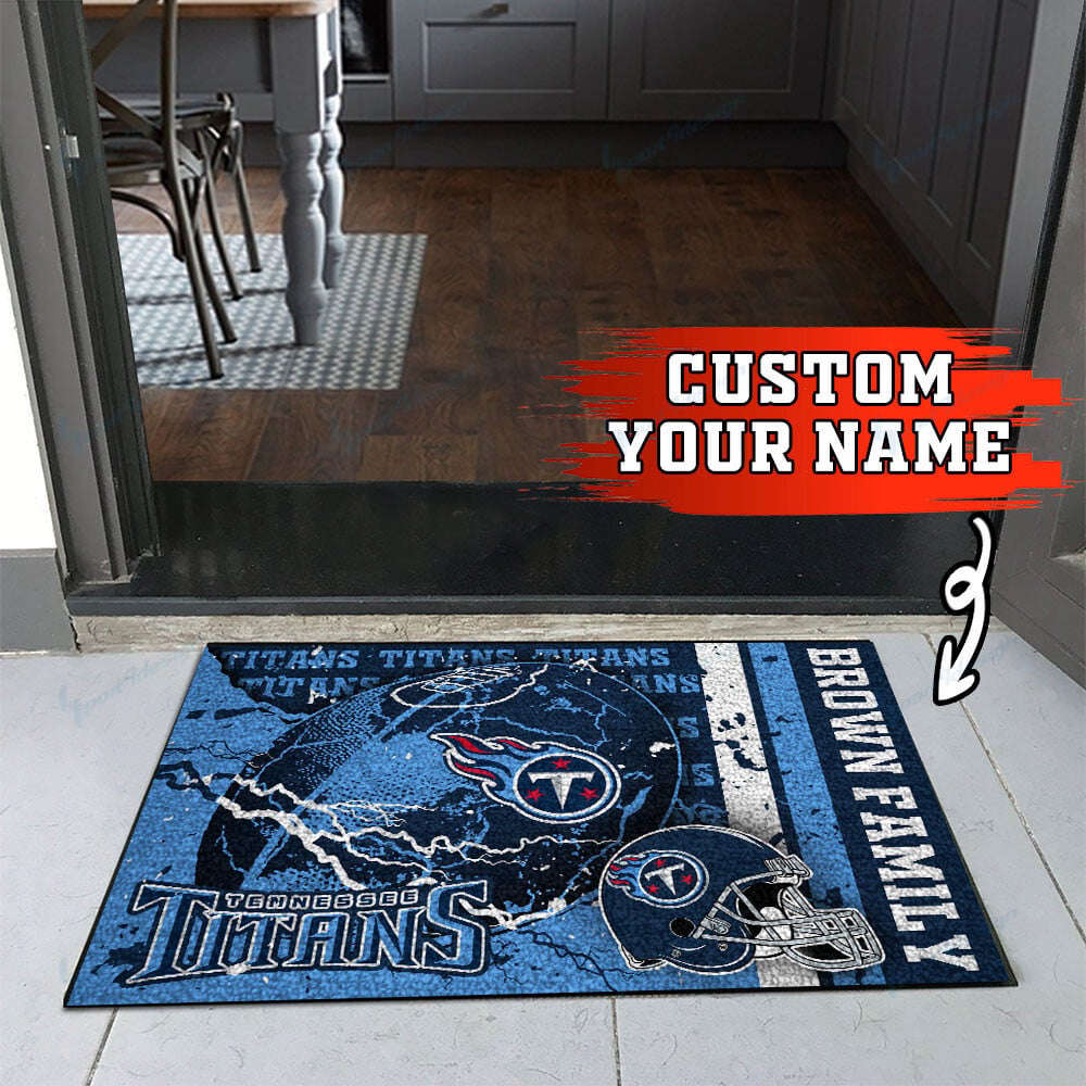 Tennessee Titans Personalized Doormat, Best Gift For Home Decor