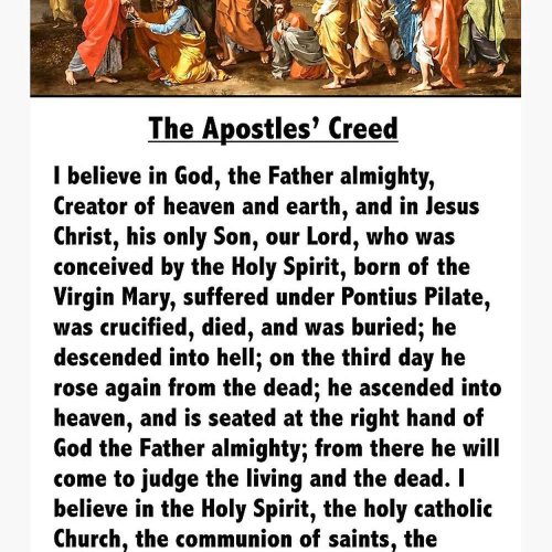 The Apostles’ Creed Premium Matte Vertical  Poster – For Home Decor