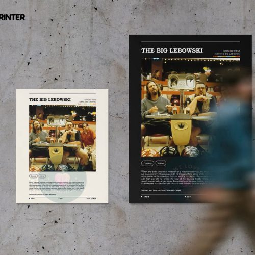 The Big Lebowski Movie Poster, Best Gift For Home Decorations