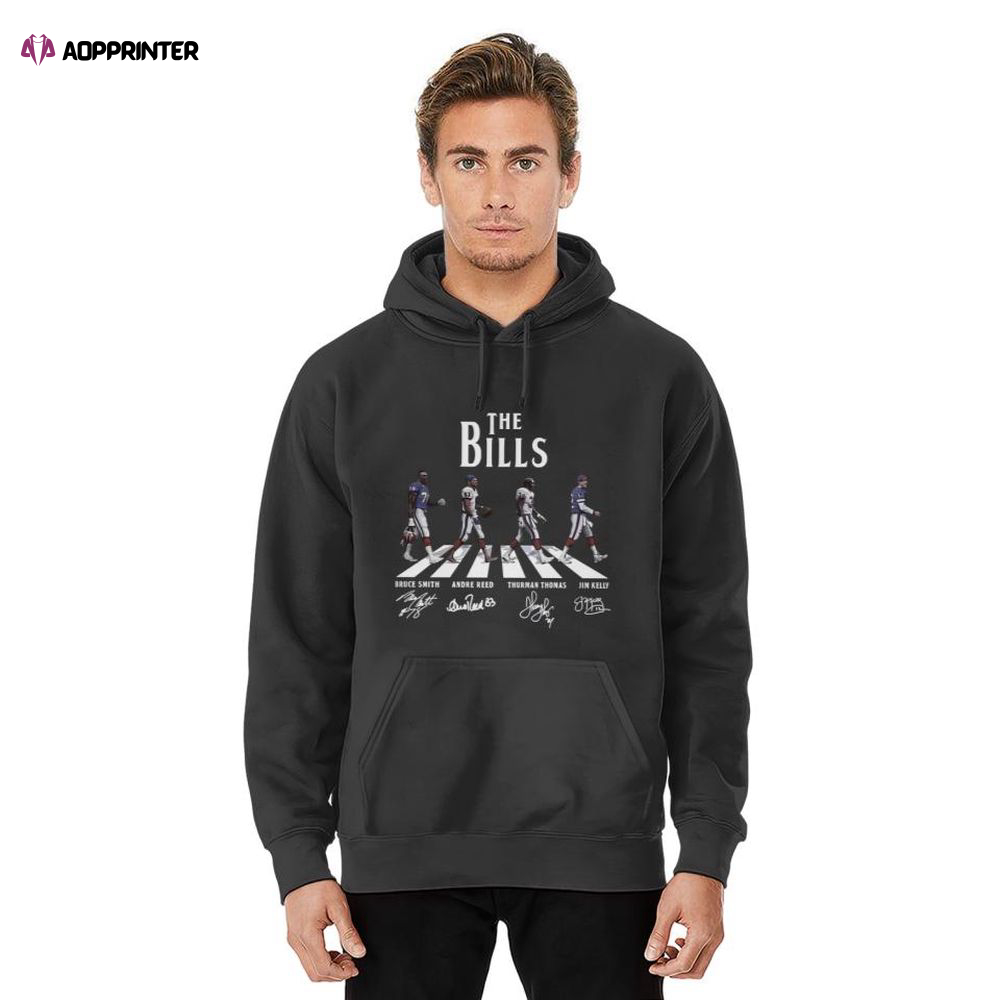 The Bills Abbey Road Signatures Hoodie, Gift For Men And Women