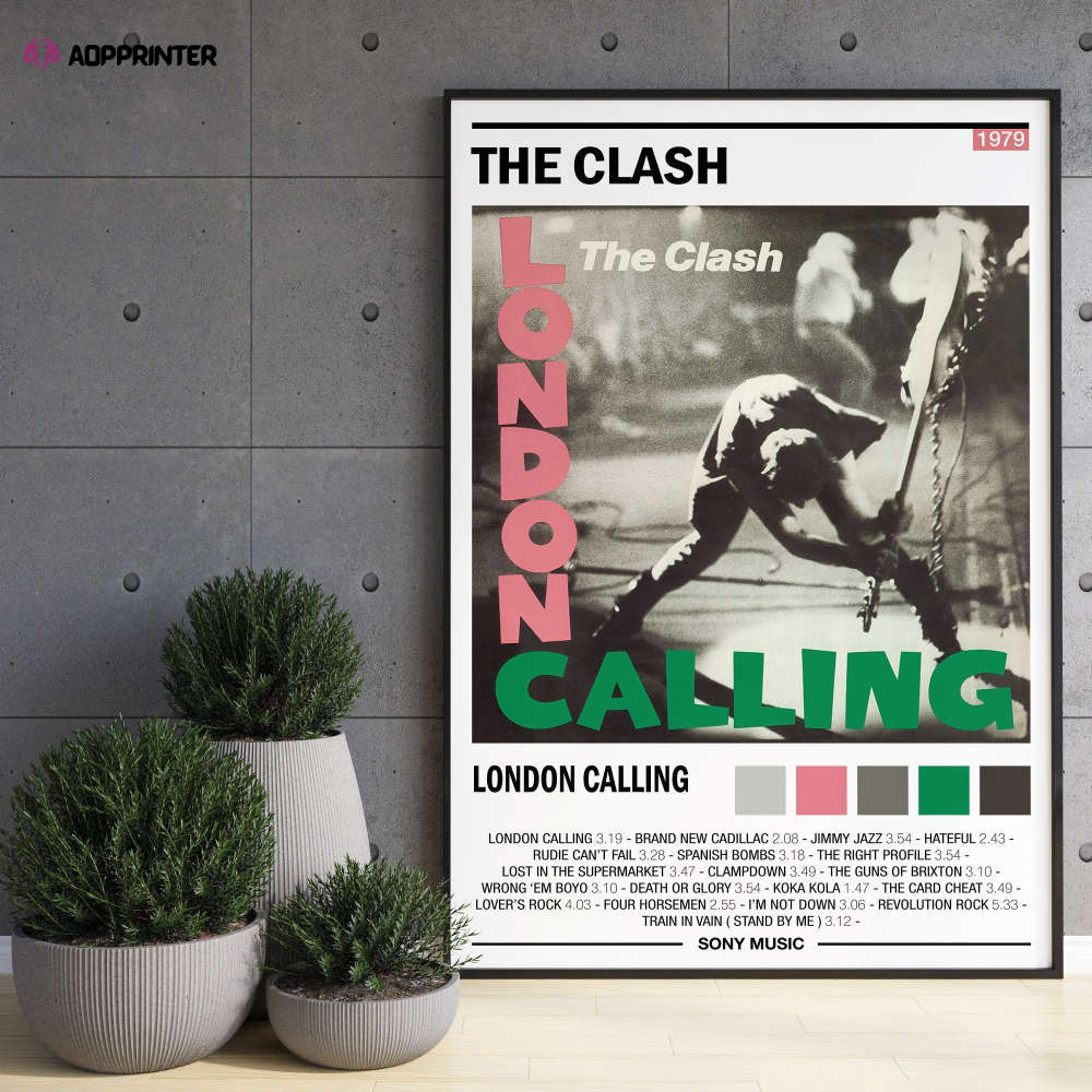 The Clash London Calling Album  Poster – For Home Decor
