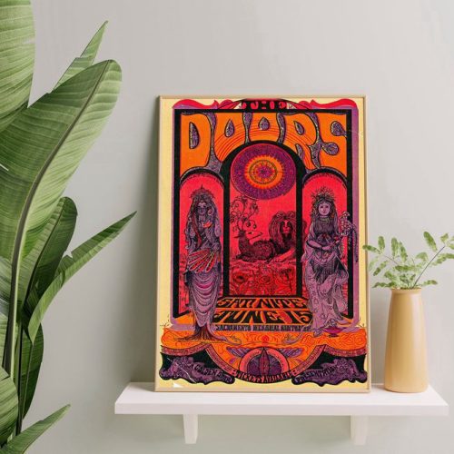 The Doors Poster, Best Gift For Home Decoration – 1968 The Doors Sacramento Memorial Auditorium