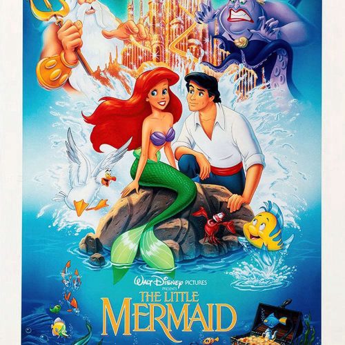 The Little Mermaid, The Little Mermaid Print, Disney The Little Mermaid Vintage Poster For Home Decor