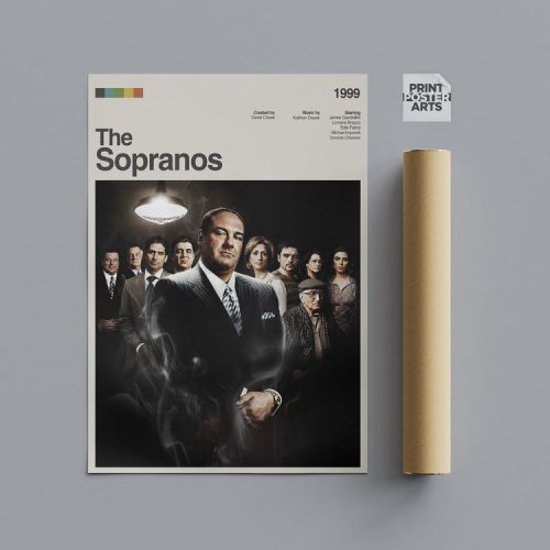 The Sopranos Poster Modern Tv Series Poster Print, The Sopranos Tv Series – Gift For Decor