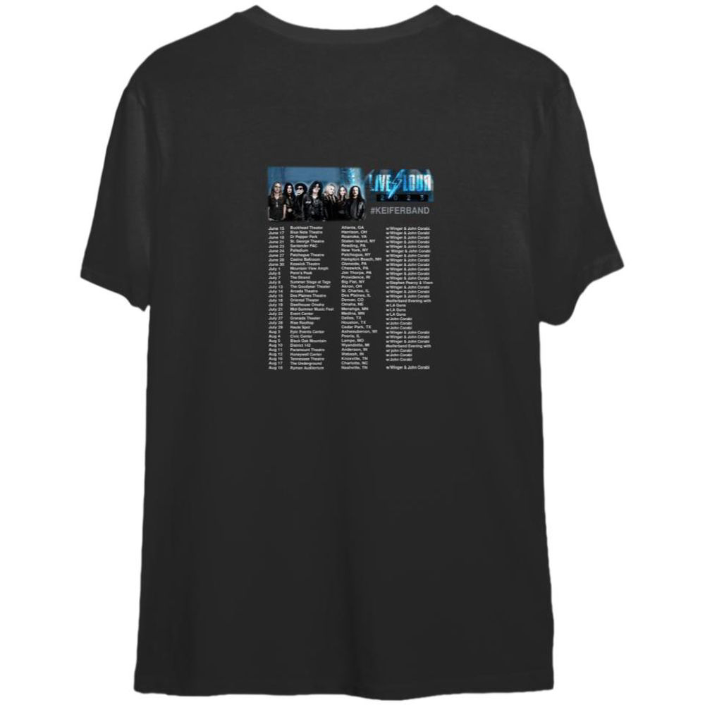 Tom Keifer, Keifer Band, Live Loud 2023 Tour T-Shirt, Tom Keifer Fan T-Shirt, For Men And Women