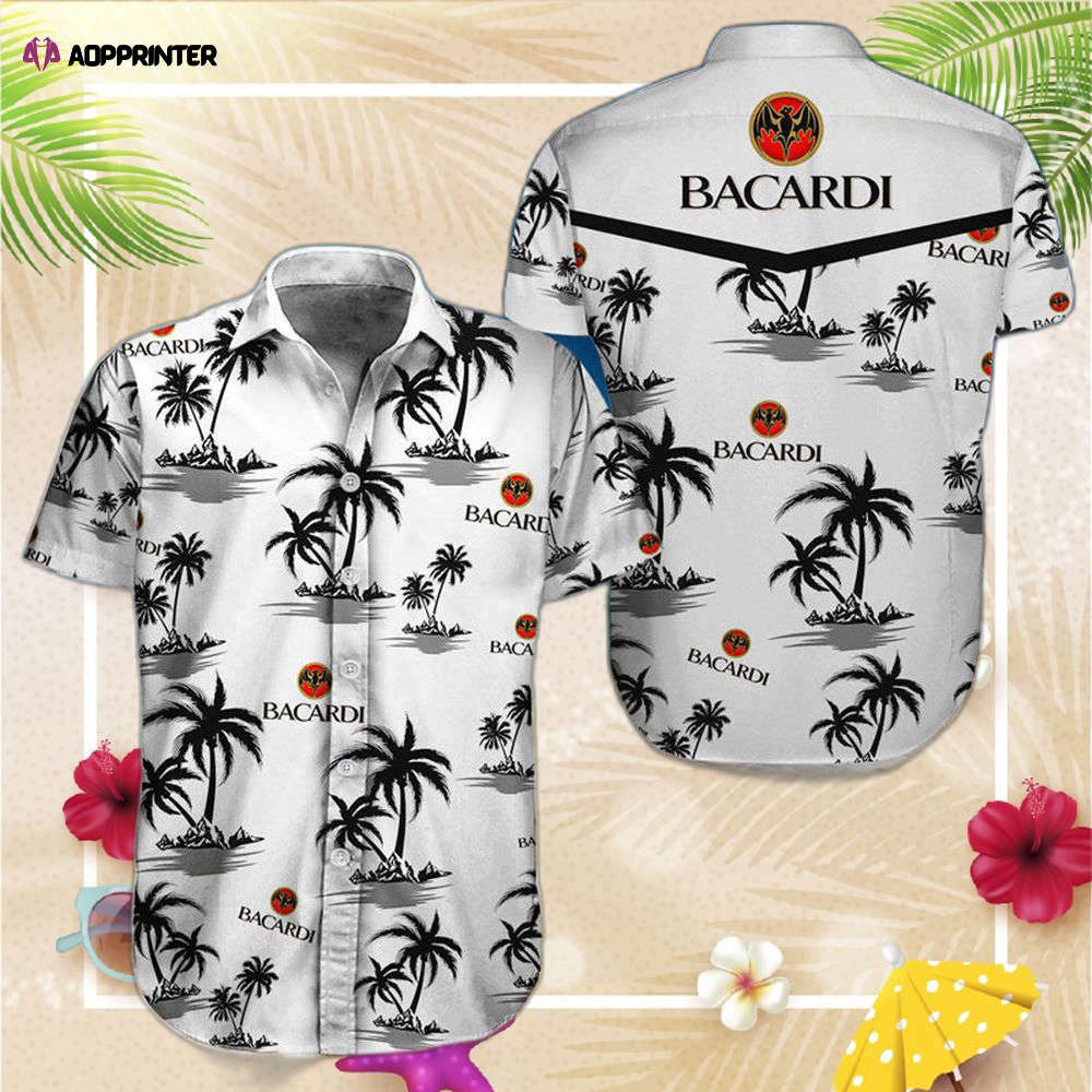 Tropical Bacardi Rum Hawaiian Shirt For Men And Women