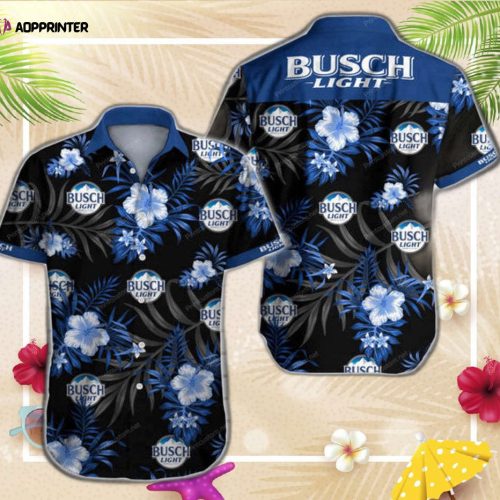 Tropical Busch Light Hawaiian Shirt For Men And Women