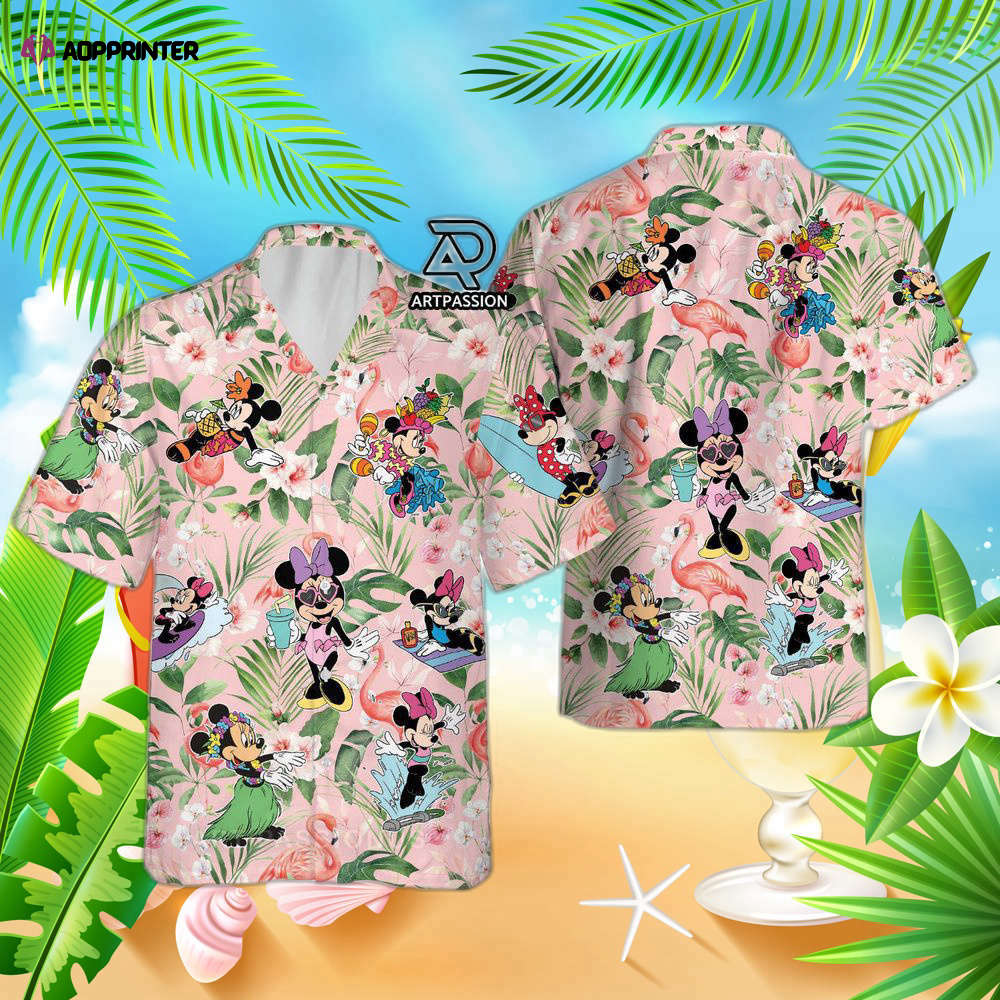 Tropical Minnie Hawaiian Shirt, Funny Minnie Disney, For Men Women