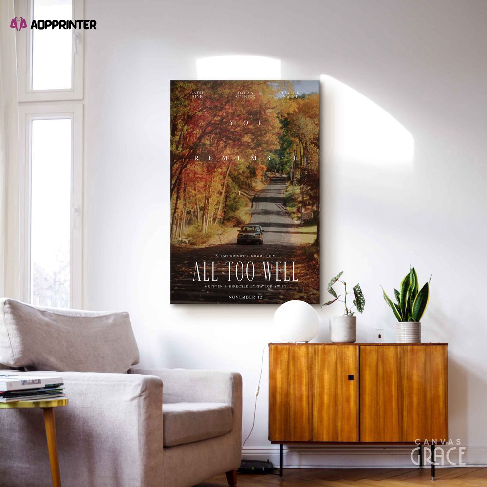 TS All Too Well Poster – Gift For Decor, Taylor Red Album, Album Cover