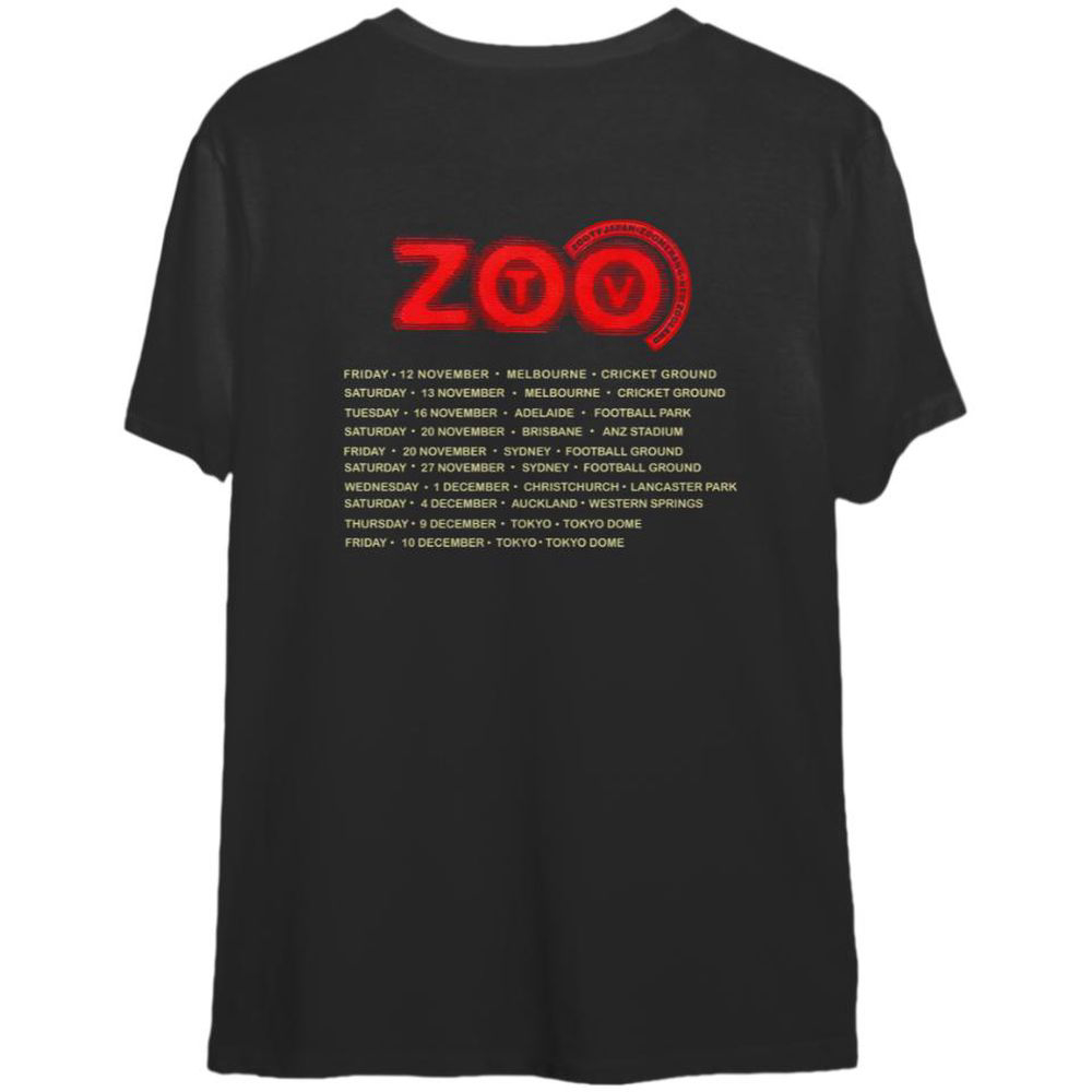 U2 1993 Zoo TV Tour Shirt, For Men And Women