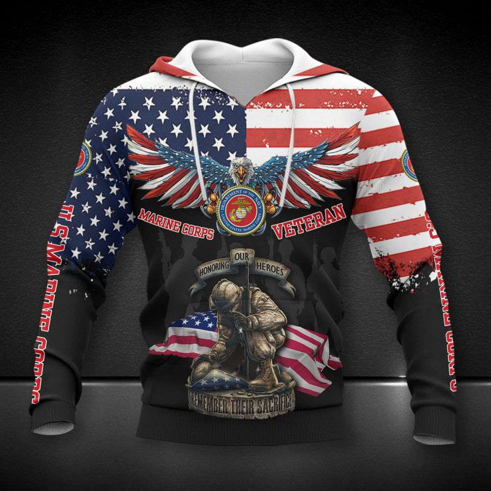 United States Marine Corps Printing  Hoodie, For Men And Women