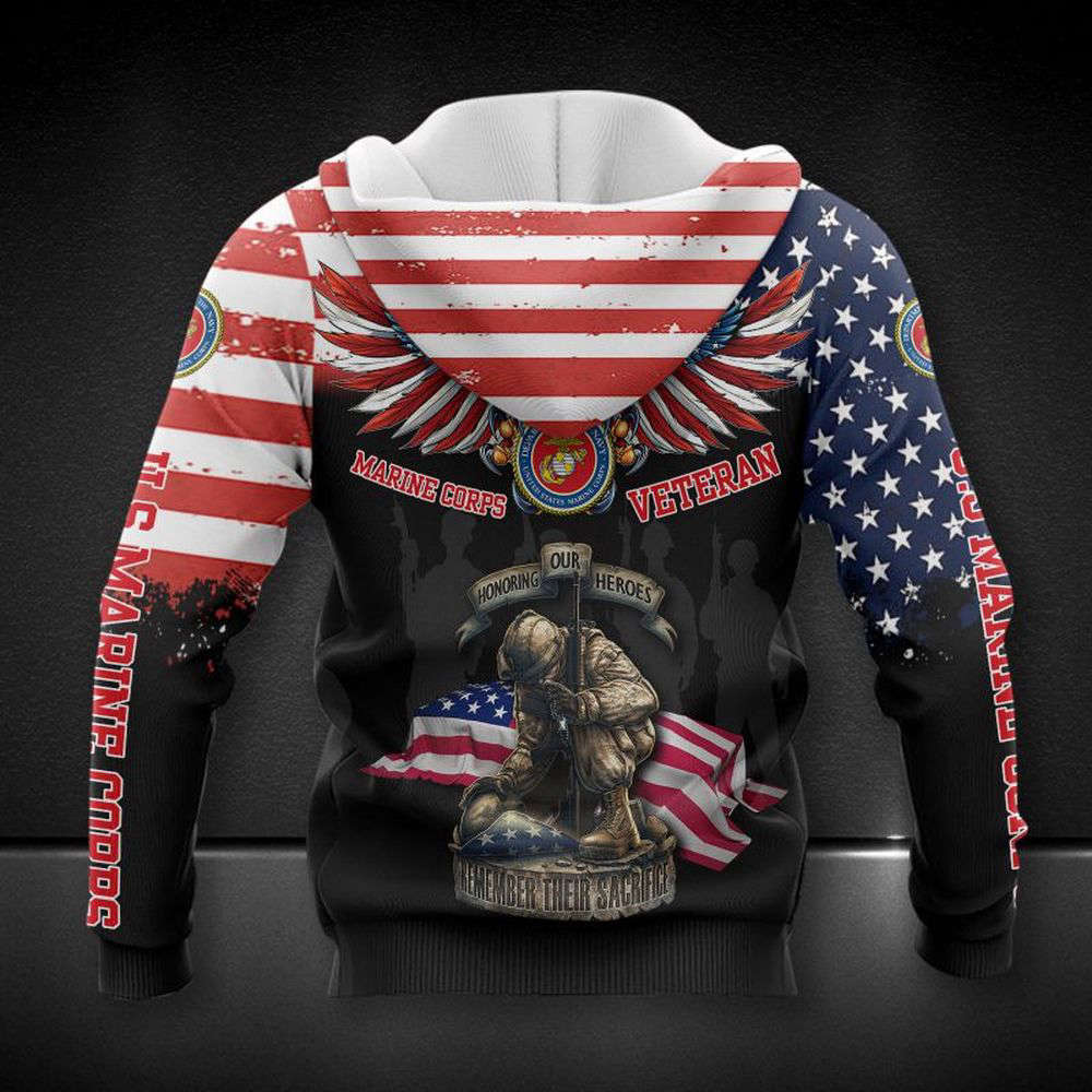 United States Marine Corps Printing  Hoodie, For Men And Women