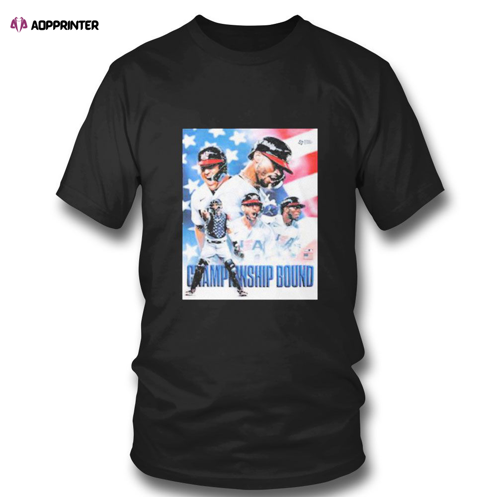 Usa Baseball 2023 World Baseball Championship Bound T-shirt For Fans