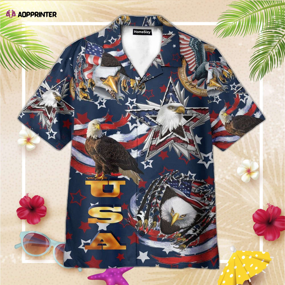 USA Flag Independence Day Hawaiian Shirt, Gift For Men And Women