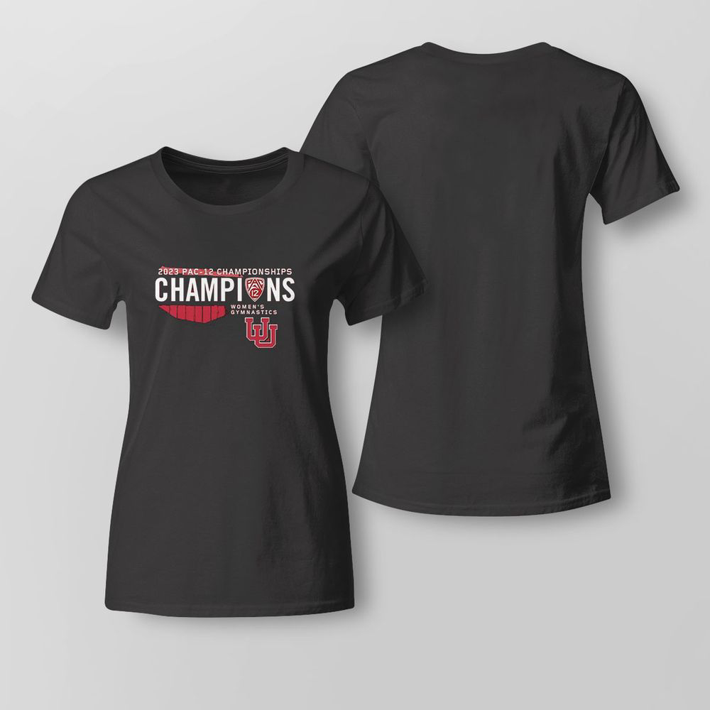 Utah Utes 2023 Pac 12 Womens Gymnastics Conference Tournament Champions T-shirt For Fans